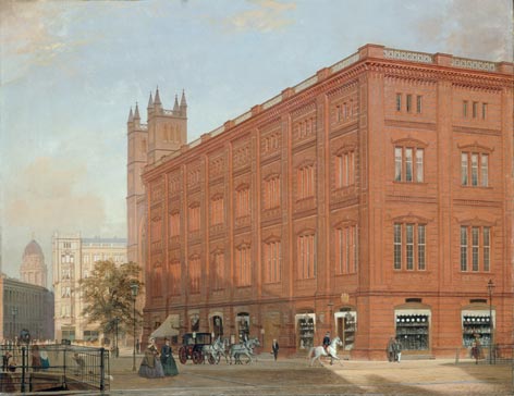 Eduard Gaertner (1801 – 1877): Die Bauakademie (1868) © Nationalgalerie der Staatlichen Museen zu Berlin – Preußischer Kulturbesitz / Jörg P. Anders Eduard Gaertner (1801 – 1877): Die Bauakademie (1868) © Nationalgalerie der Staatlichen Museen zu Berlin - Preußischer Kulturbesitz / Jörg P. Anders