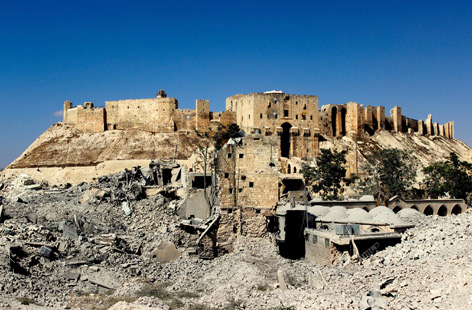 Eingang zur Zitadelle von Aleppo Eingang zur Zitadelle von Aleppo