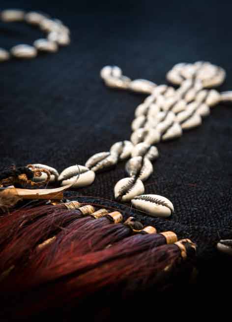 „Kriegertuch“ der Naga © Guido Borger / Andreas Müller „Kriegertuch“ der Naga