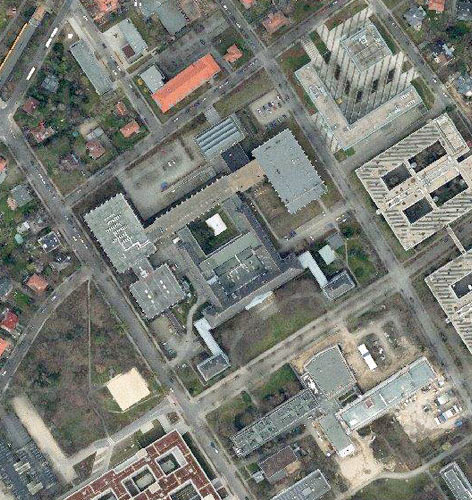 Luftaufnahme der Museumsgebäude in Dahlem Luftaufnahme der Museumsgebäude in Dahlem