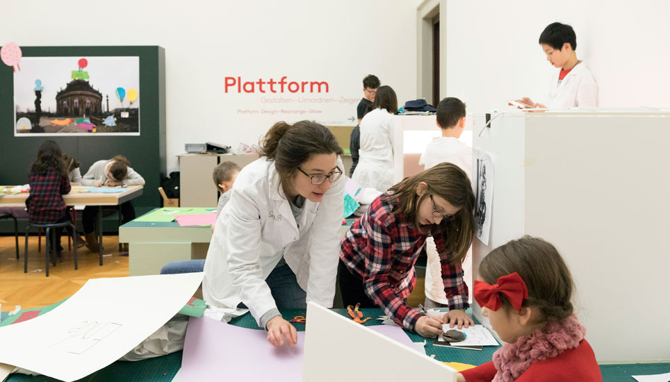 Das lab.Bode in Aktion Kinder bei einem Projekt des lab.Bode