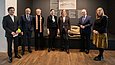 Gruppenbild der Verantwortlichen des Kooperationsprojekts anlässlich der Pressekonferenz