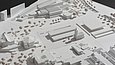 Stilisiertes Modell einer urbanen Landschaft mit Architekturmodell Tarn-Nr. 1151
