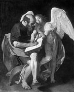 Michelangelo Merisi da Caravaggio, Der hl. Matthäus mit dem Engel, Reproduktion