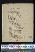 August Heinrich Hoffmann von Fallersleben (1798-1874), Originalhandschrift zu „Das Lied der Deutschen“ (1841)