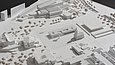 Stilisiertes Modell einer urbanen Landschaft mit Architekturmodell Tarn-Nr. 1358