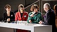 Claudia Skoda im Gespräch mit dem Moderator