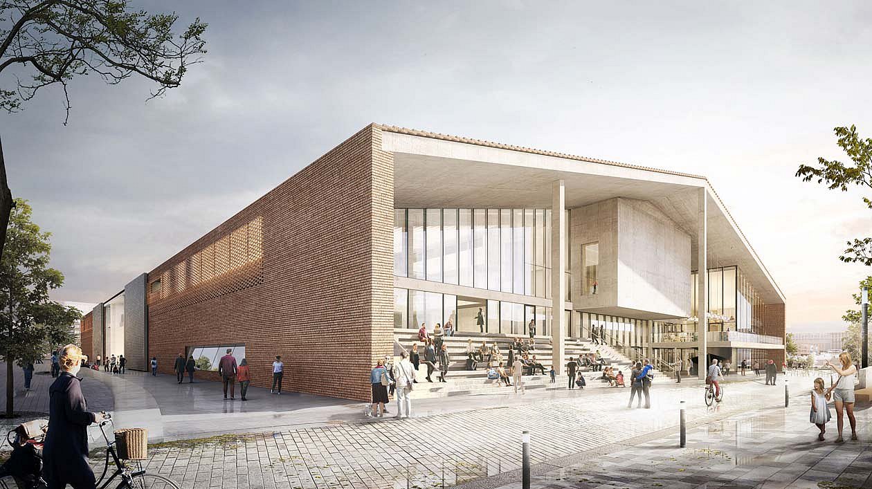 Museum des 20. Jahrhunderts am Kulturforum, Haupteingang, Blick von Nordosten