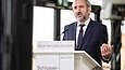 Hermann Parzinger spricht bei der Schlüsselübergabe