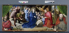 Anbetung der Hirten (um 1480) von  Hugo van der Goes
