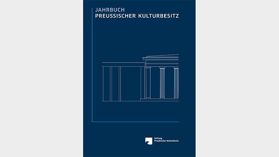 Jahrbuch-Cover mit Darstellung des Kolonnadengangs an der Museumsinsel
