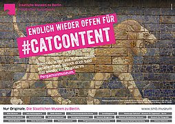 Kampagne „Endlich wieder offen für …“, Motiv #catcontent Kampagne „Endlich wieder offen für …“, Motiv #catcontent