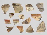 Scherben bronze- und eisenzeitlicher Keramik