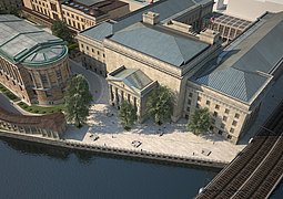 Simulation der zukünftigen Museumsinsel Berlin