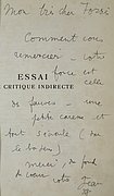 Handschriftliche Widmungen des Surrealisten Jean Cocteau