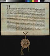 König Johann von Böhmen verkauft dem Deutschen Orden das Land Dobrin