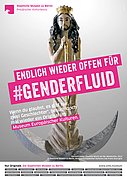 Kampagne „Endlich wieder offen für …“, Motiv #genderfluid Kampagne „Endlich wieder offen für …“, Motiv #genderfluid
