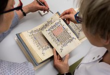 Untersuchung einer mittelalterlichen Handschrift