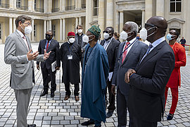 Nigerianische Delegation besucht das Humboldt Forum