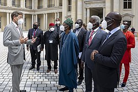 Nigerianische Delegation besucht Berlin Nigerianische Delegation besucht das Humboldt Forum