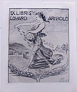 Exlibris Max Klingers, gewidmet Johanna Arnhold
