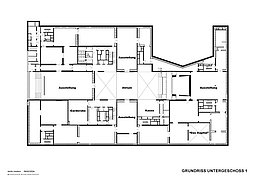 Grundriss des ersten Untergeschosses von berlin modern
