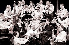 Ein Orchester im 20er-Jahre-Look
