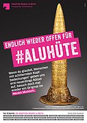 Kampagne „Endlich wieder offen für …“, Motiv Aluhüte Kampagne „Endlich wieder offen für …“, Motiv Aluhüte