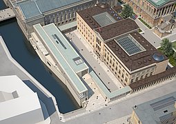 Simulation der zukünftigen Museumsinsel Berlin