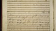 Notenblatt der Partitur der 9. Sinfonie von Ludwig van Beethoven