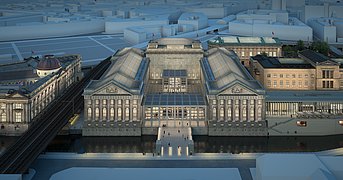 Simulation der zukünftigen Museumsinsel Berlin