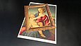 Magnetbilderrahmen und Postkarte von Raffaels (1483-1520) „Madonna Colonna“, um 1580