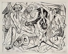 Max Beckmann, Die Nacht, 1919