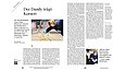 Seiten aus dem Magazin mit dem Beitrag zum Hemdendesigner
