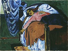 Max Pechstein: „Die Ruhende“