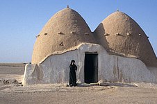 Syrisches Kuppelhaus aus Lehmziegeln