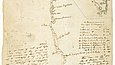 Chart of the course of the Río Magdalena