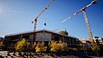 Foto einer riesigen Baustelle