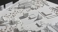 Stilisiertes Modell einer urbanen Landschaft mit Architekturmodell Tarn-Nr. 1031