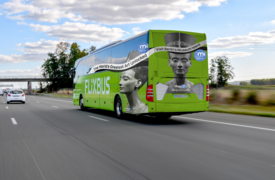 FlixBus mit Branding für die Museumsinsel - Mockup