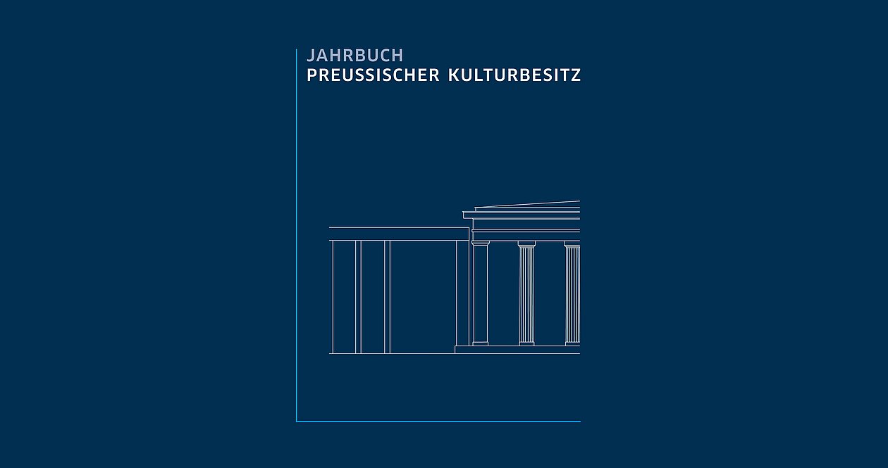 Cover Jahrbuch Preußischer Kulturbesitz 2013 Auf dem Cover des Jahrbuchs Preußischer Kulturbesitz 2013: Strichzeichnung des Kolonnadengangs