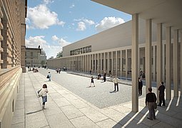 Simulation der zukünftigen Museumsinsel Berlin