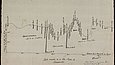Diagram of the positions of mine shafts in the Veta Madre of Guanajuato