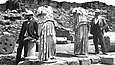 Historische Aufnahme einer Grabung in Pergamon
