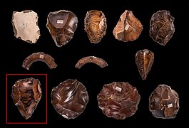 Prähistorische Hornsteingeräte, die G. Schweinfurth in Theben aufgelesen hat