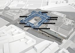 Simulation der zukünftigen Museumsinsel Berlin