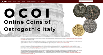 Startseite des Online Coinage of Ostrogothic Italy