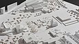 Stilisiertes Modell einer urbanen Landschaft mit Architekturmodell Tarn-Nr. 1361