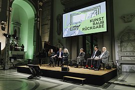 Shelly Kupferberg im Gespräch mit Ann-Charlott Mörner, Gilbert Lupfer, Rüdiger Mahlo und Hermann Simon