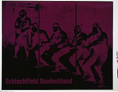 Katharina Sieverding. Schlachtfeld Deutschland, XI/78, 1978